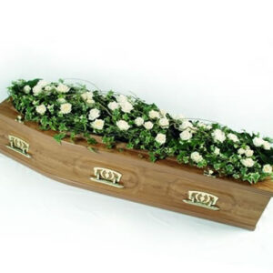 White Roses & Ivy Spray